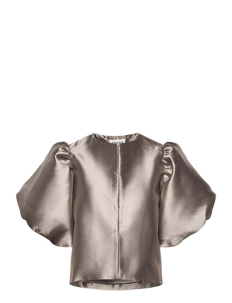 Malina - Cleo Blouse - kortærmede bluser - grey - 1