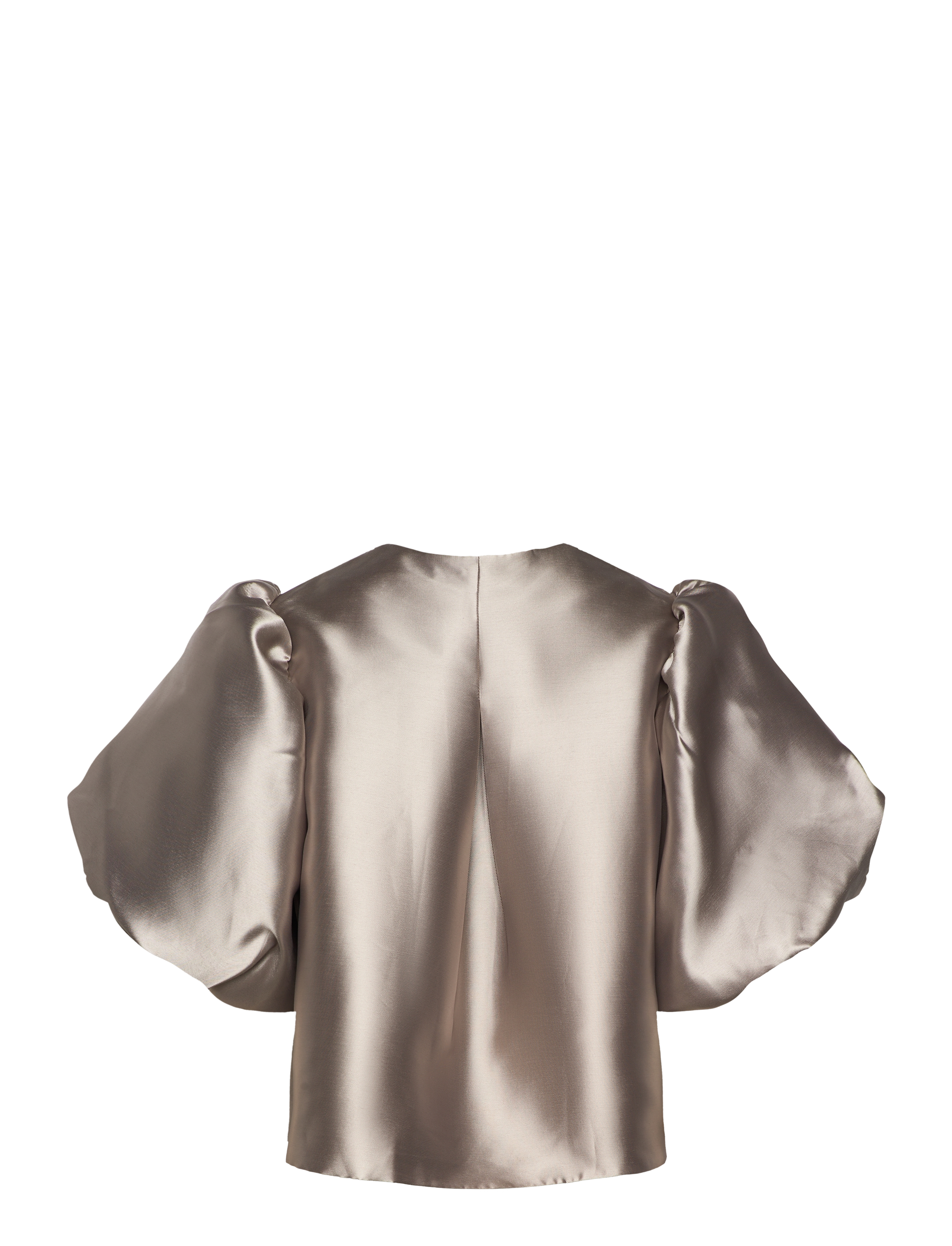 Malina - Cleo Blouse - kortärmade blusar - grey - 2