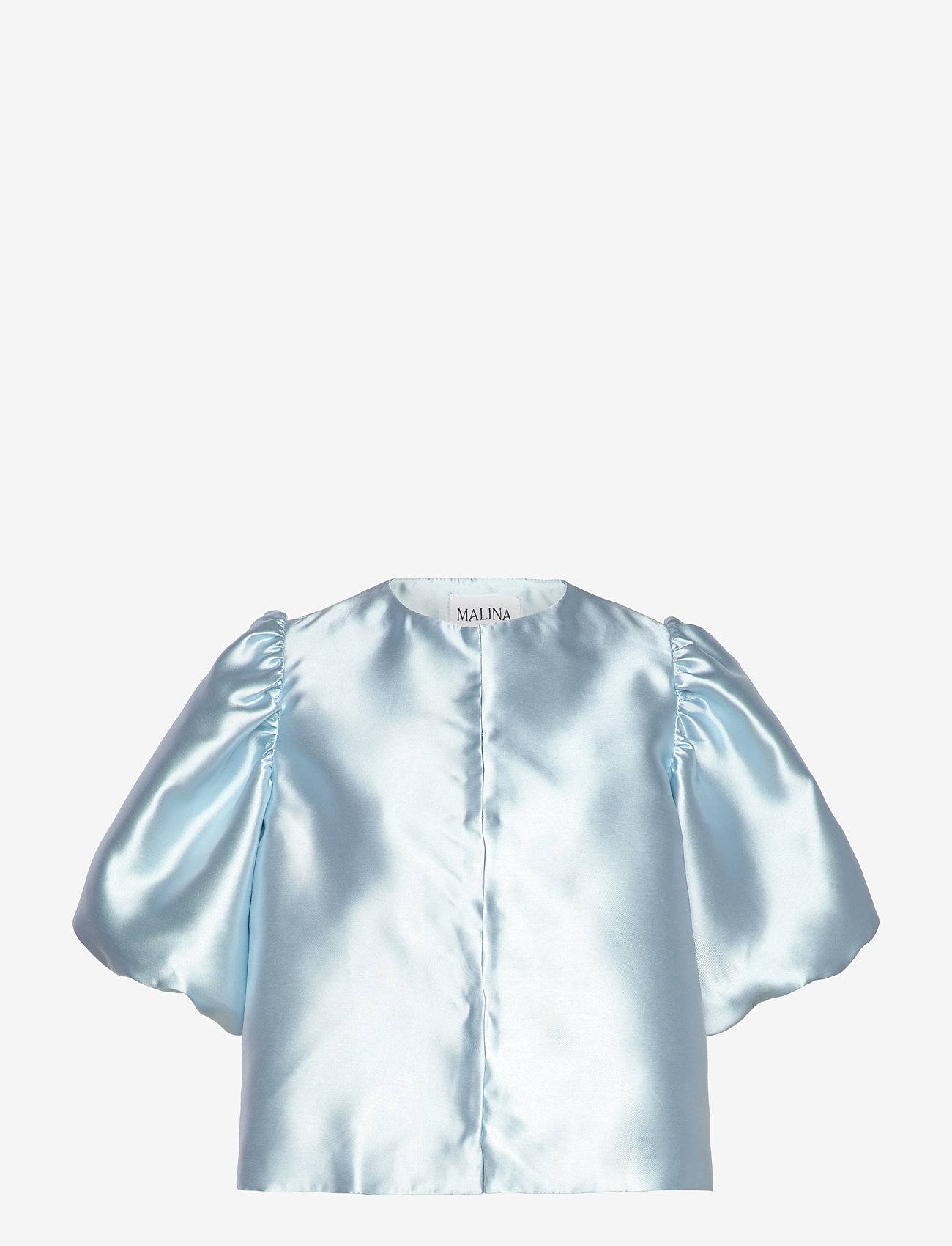 Malina - Cleo Pouf Sleeve blouse - kurzämlige blusen - ice blue - 1
