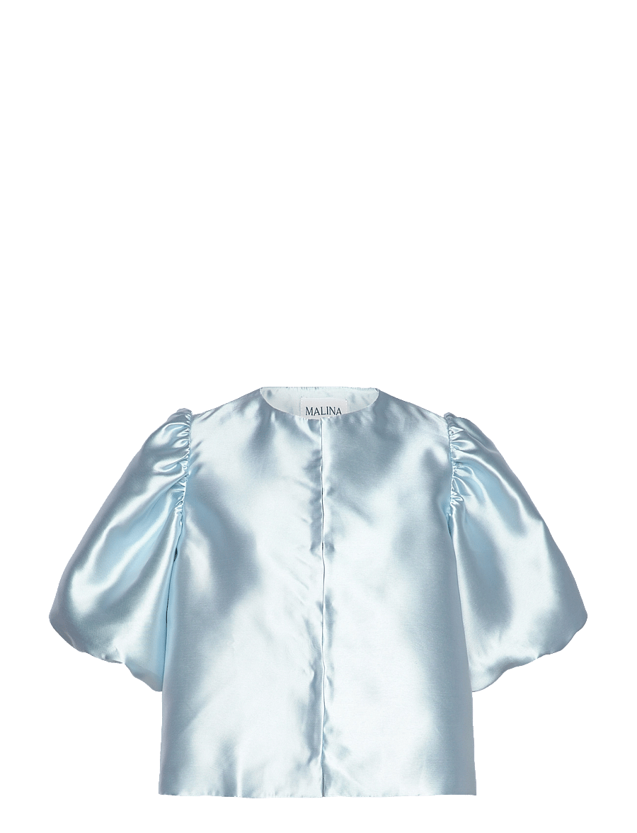 Malina - Cleo Blouse - lühikeste varrukatega pluusid - ice blue - 1