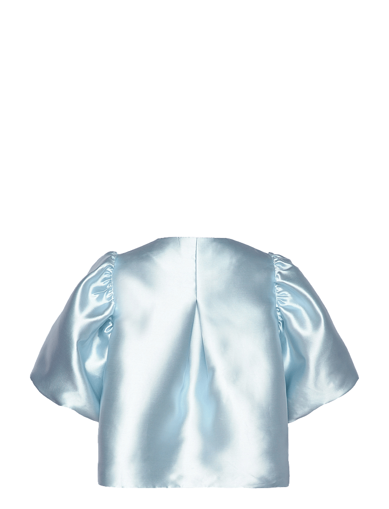 Malina - Cleo Pouf Sleeve blouse - kurzämlige blusen - ice blue - 2