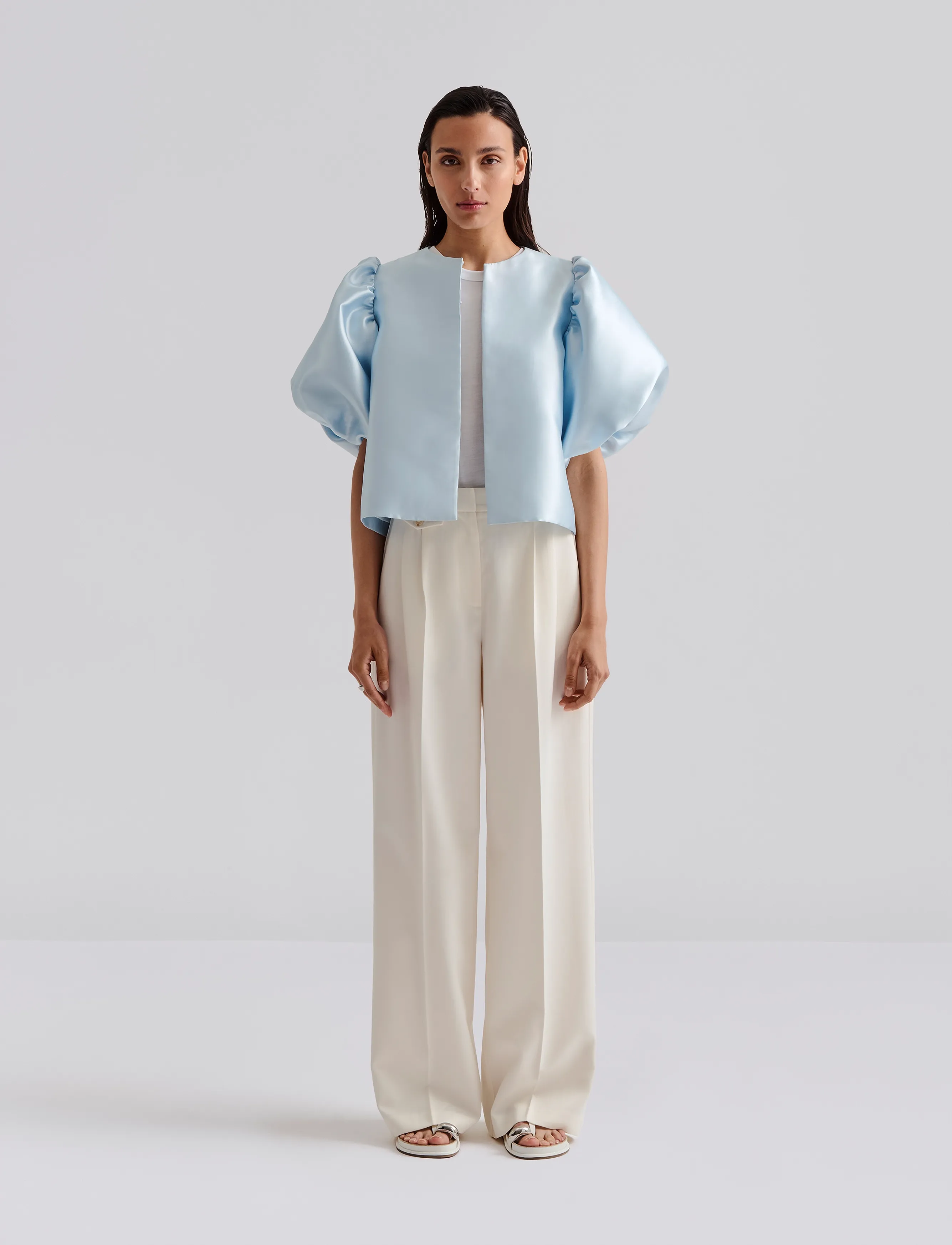 Malina Cleo Blouse, XS, Blue, Bluser > Kortærmede, Dame