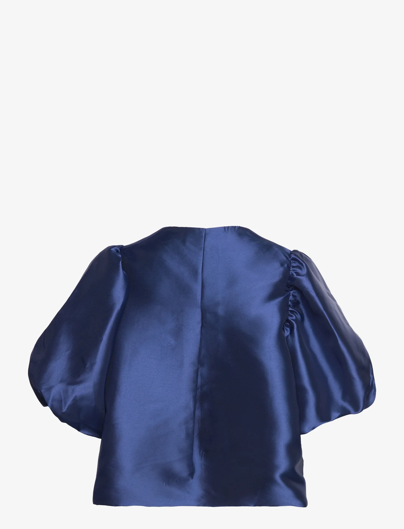 Malina - Cleo pouf sleeve blouse - kortärmade blusar - indigo - 1