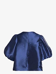 Malina - Cleo pouf sleeve blouse - kortermede bluser - indigo - 1