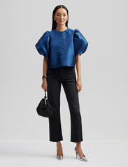 Malina - Cleo pouf sleeve blouse - short-sleeved blouses - indigo - 2