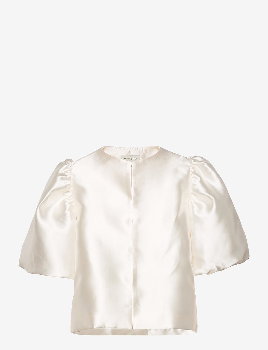 Malina - Cleo Blouse - lyhythihaiset puserot - ivory - 1