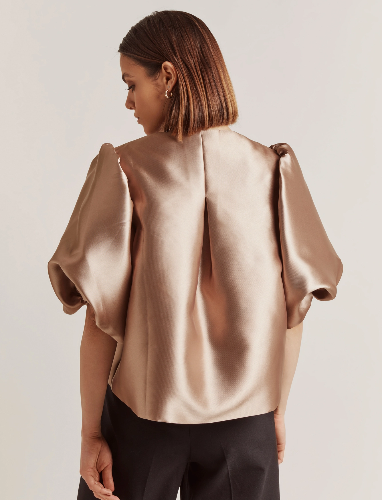 Malina - Cleo Blouse - kortärmade blusar - nougat - 3