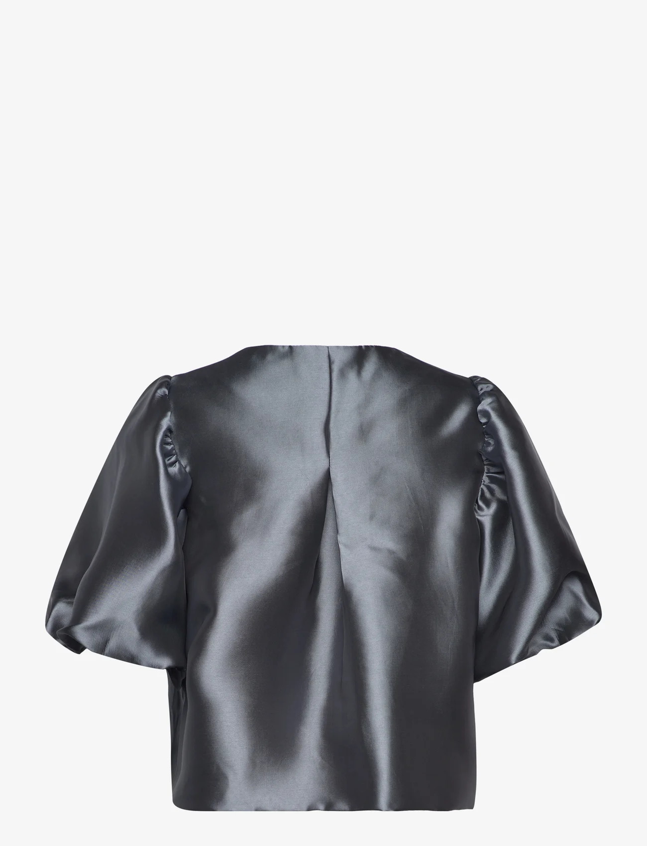 Malina - Cleo pouf sleeve blouse - palaidinės trumpomis rankovėmis - smoke - 1