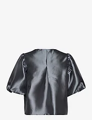 Malina - Cleo pouf sleeve blouse - kortärmade blusar - smoke - 1
