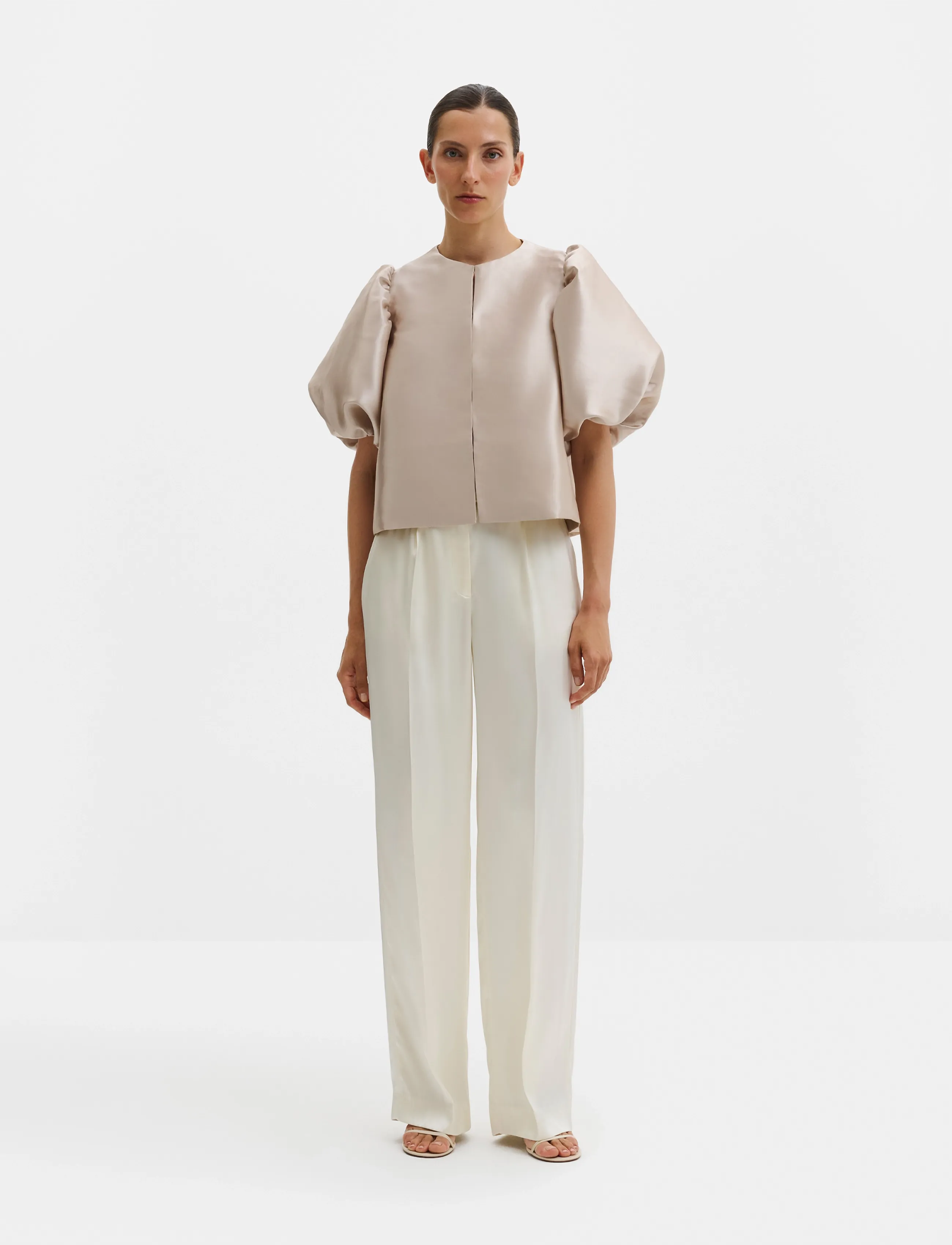 Malina Cleo Blouse - Pluusid ja särgid - SOFT BEIGE / beige