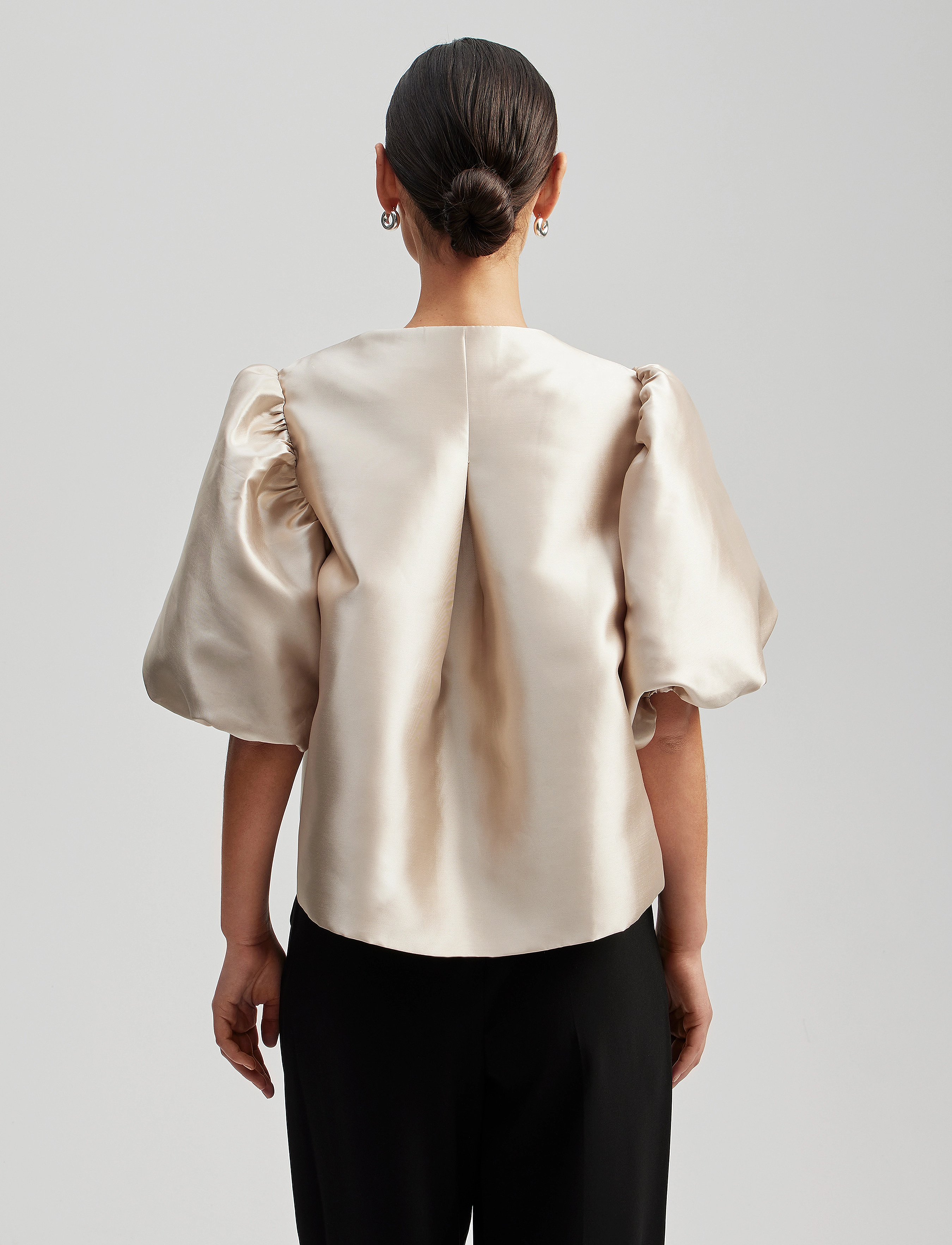 Malina - Cleo Blouse - kortärmade blusar - soft beige - 3