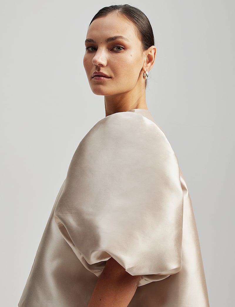 Malina - Cleo Blouse - kortærmede bluser - soft beige - 4