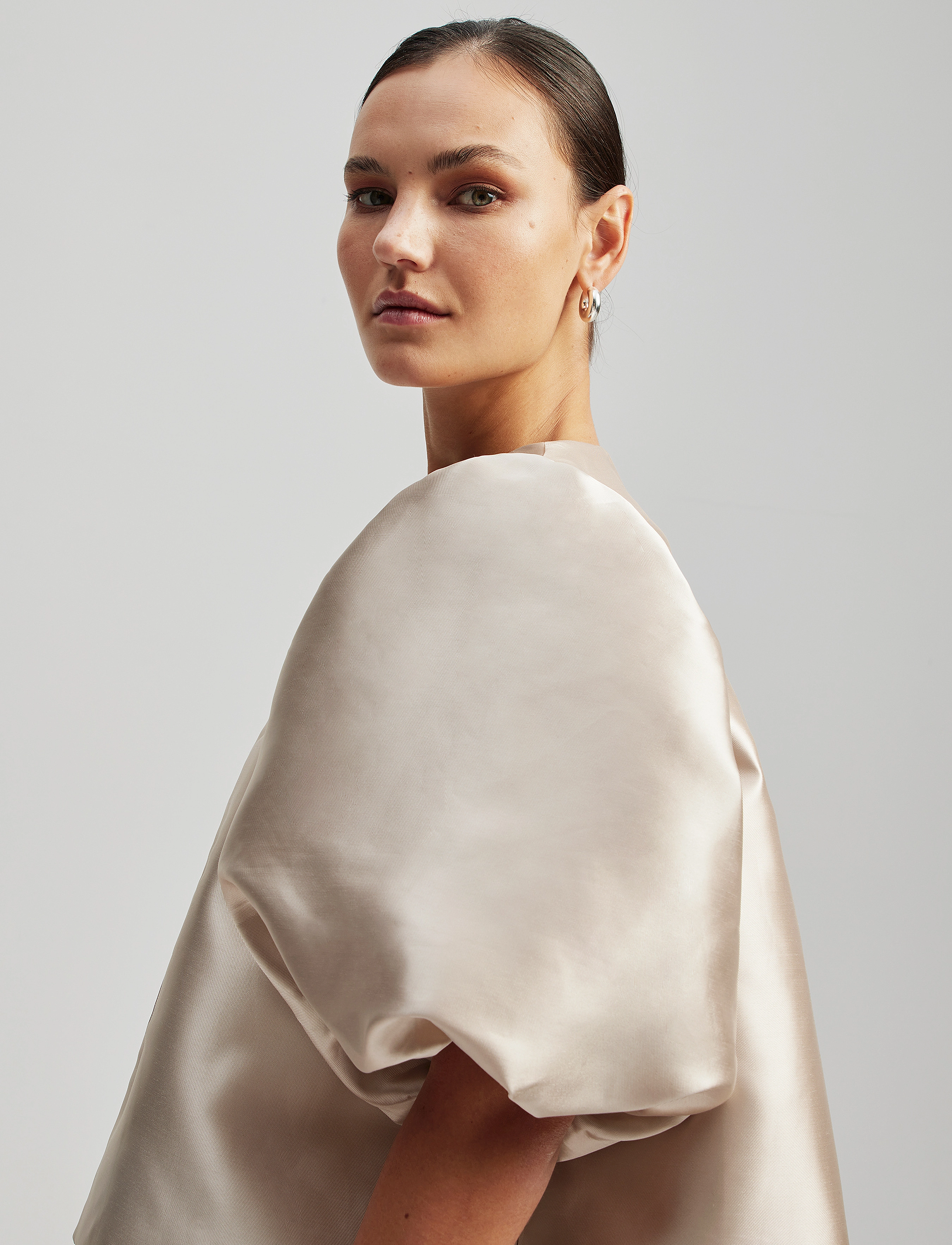Malina - Cleo Blouse - kortärmade blusar - soft beige - 4