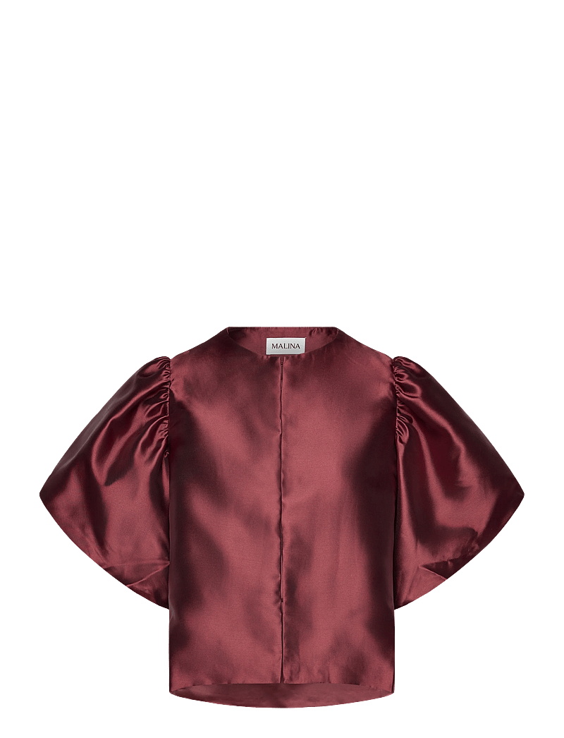Malina - Cleo Blouse - kurzämlige blusen - wine - 1