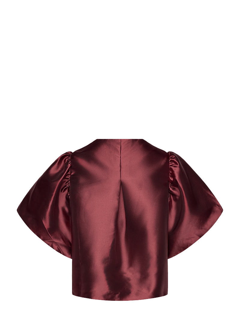 Malina - Cleo Blouse - kurzämlige blusen - wine - 2