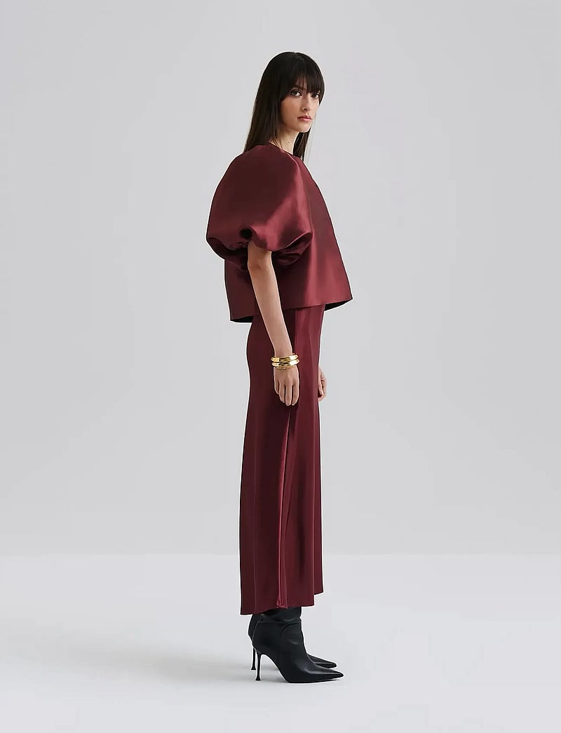 Malina - Cleo Blouse - kurzämlige blusen - wine - 5