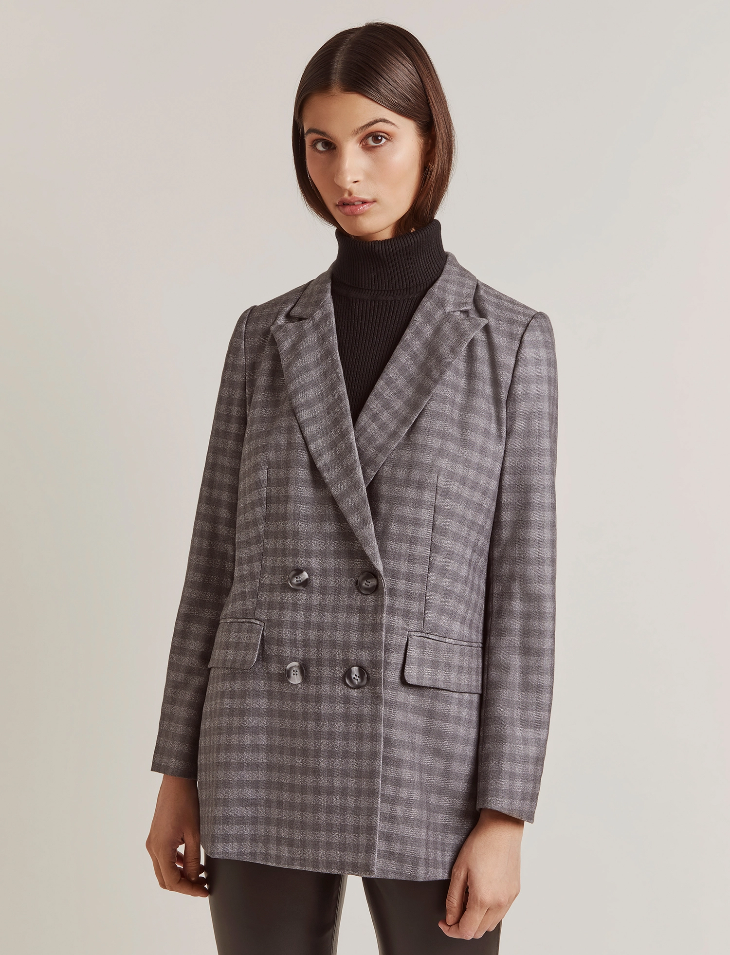 Malina - Sandy blazer - ash check - 2