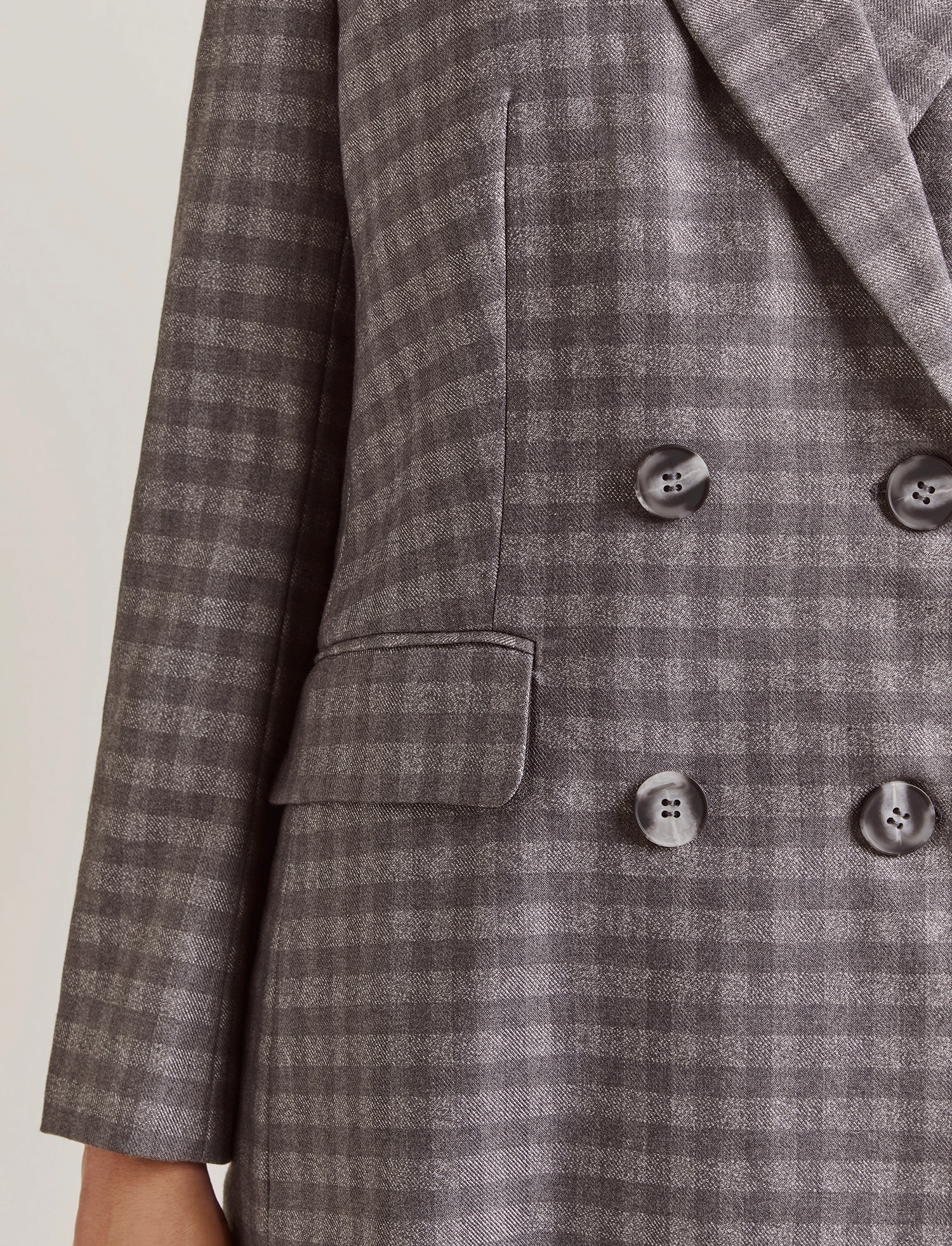 Malina - Sandy blazer - ash check - 4