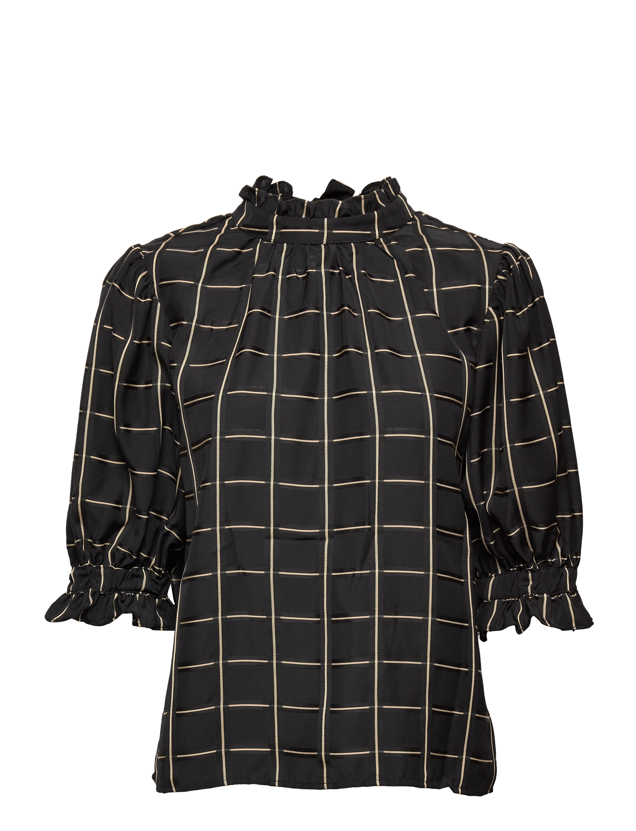 Calla blouse - BLACK CHECK