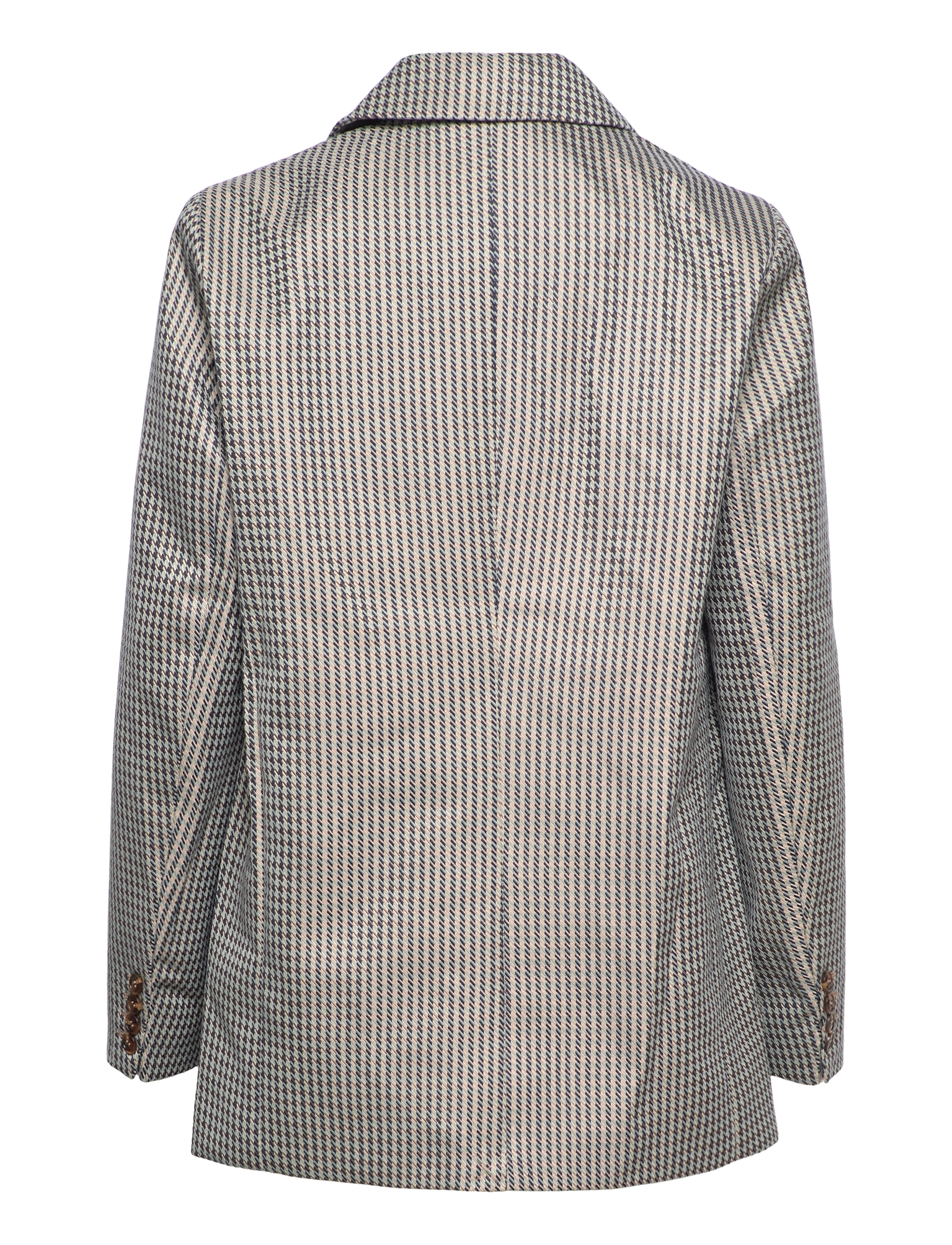 Malina - Vera single breasted blazer - dove blue check - 1