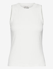 Malina - Naomi top - sleeveless tops - white - 0