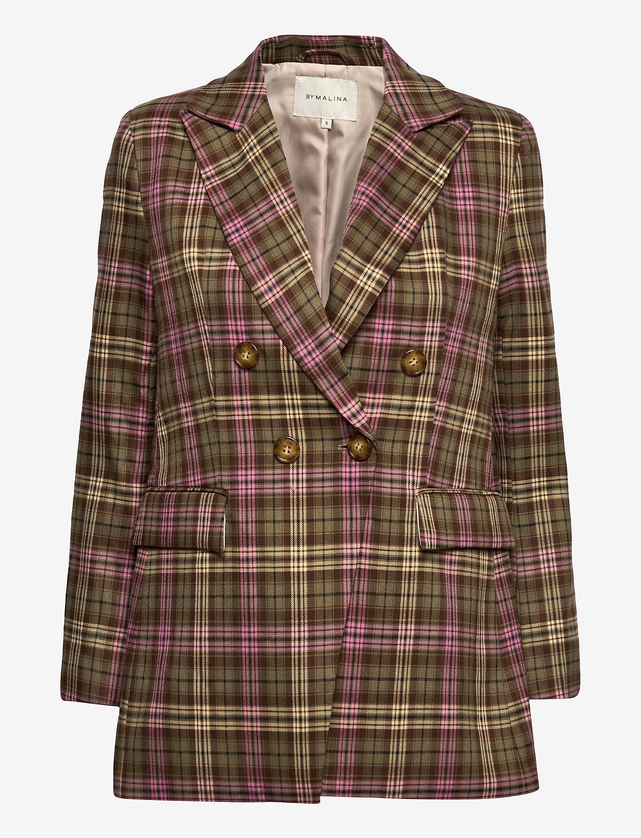 By Malina - Cassia blazer - olive check - 0
