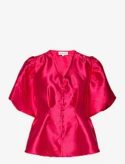 Malina - Aida Blouse - short-sleeved blouses - cherry - 0