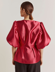 Malina - Aida Blouse - short-sleeved blouses - cherry - 3