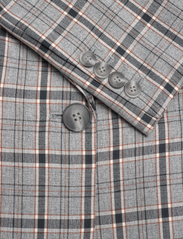 Malina - Clover one-button blazer - odzież imprezowa w cenach outletowych - stone grey check - 3