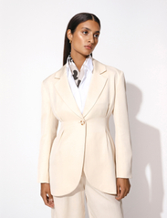 Malina - Clover one-button blazer - festkläder till outletpriser - vanilla - 3