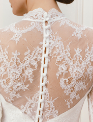 Malina - Josie turtleneck lace bridal top - long-sleeved blouses - ivory - 4