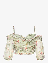 Malina - Tessa Top - soft floral pistachio - 1