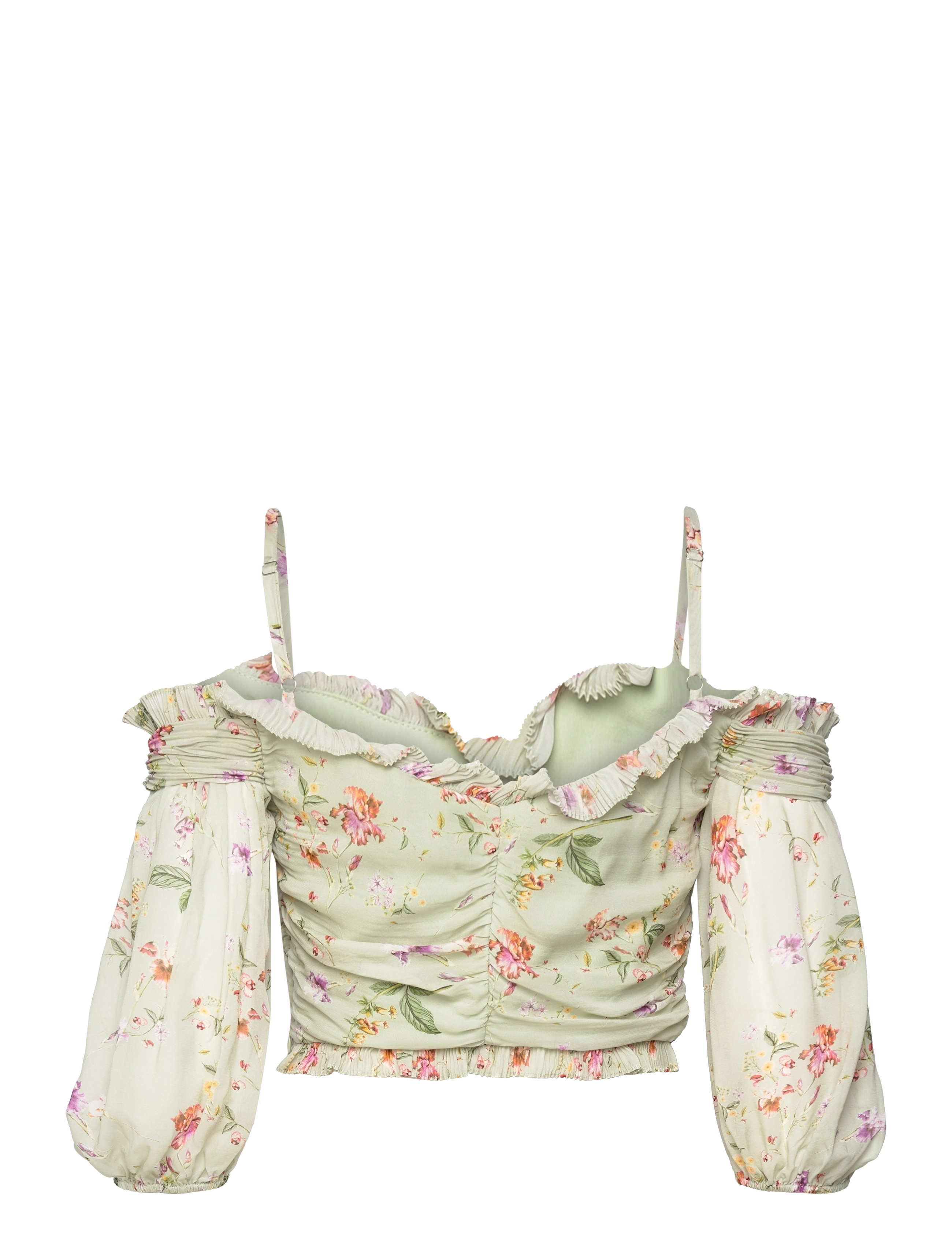 Malina - Tessa Top - nabapluusid - soft floral pistachio - 2