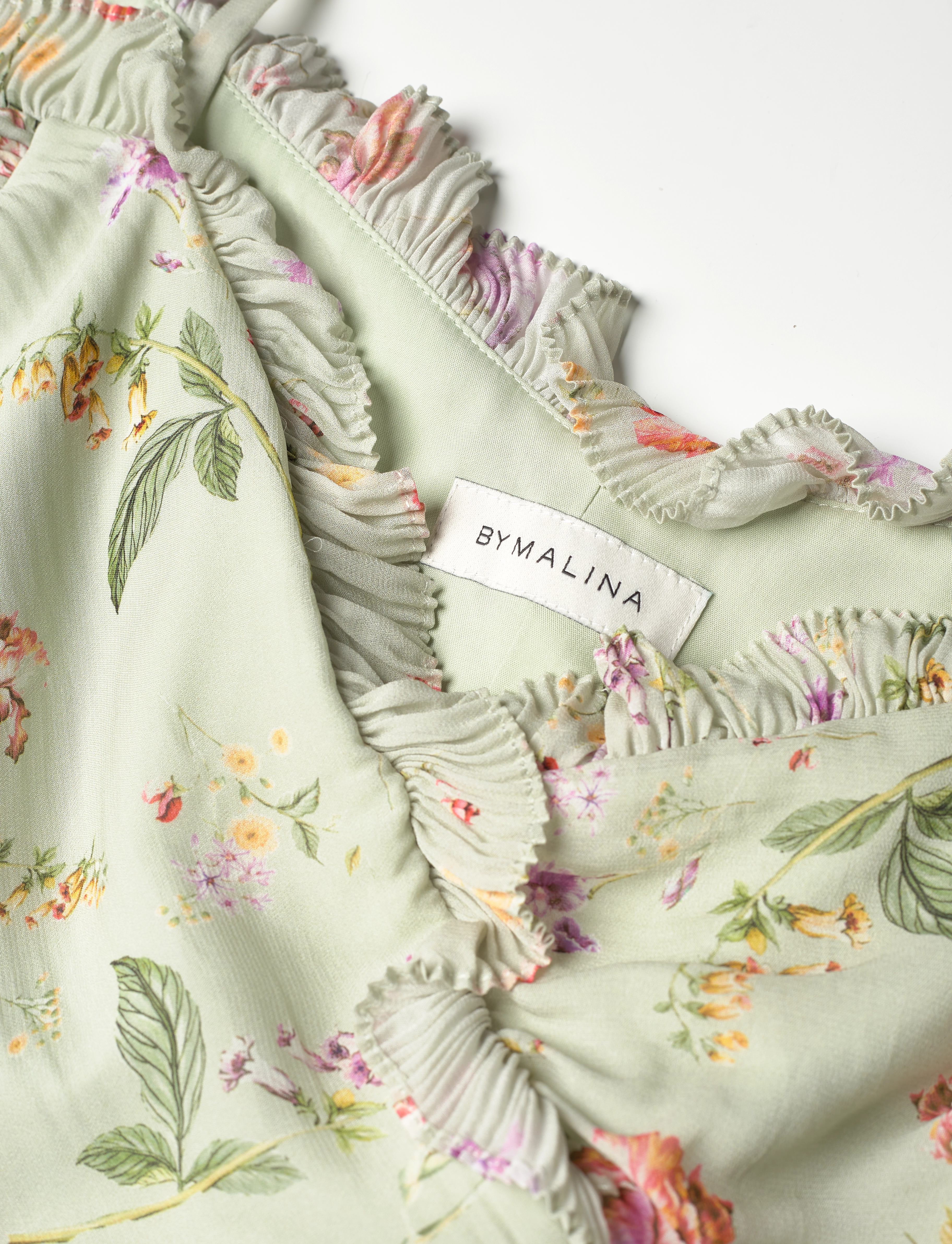 Malina - Tessa Top - nabapluusid - soft floral pistachio - 5