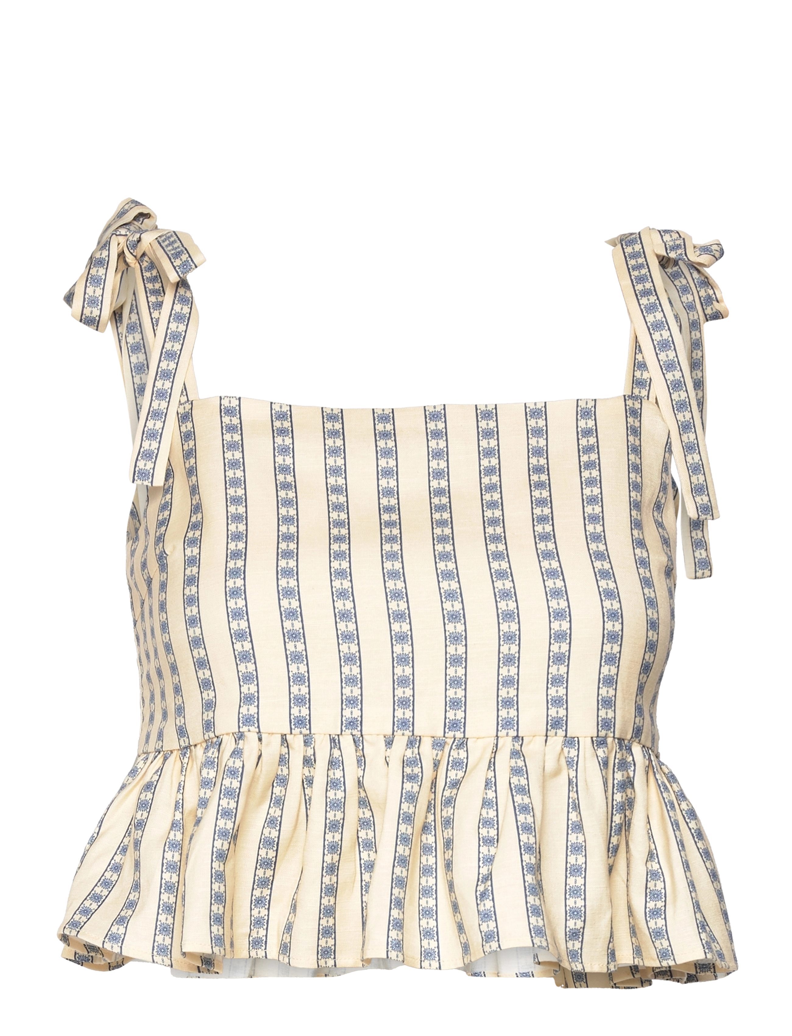 By Malina - Alyssa Top - french ditsy stripe - 0