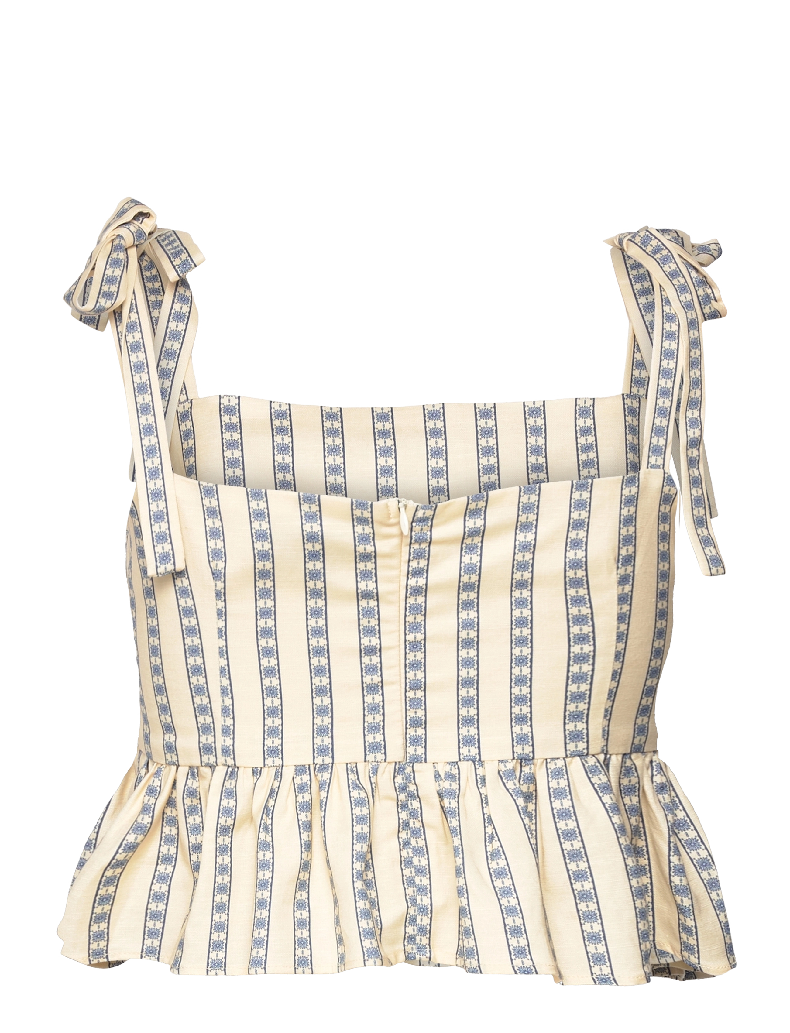 By Malina - Alyssa Top - french ditsy stripe - 1