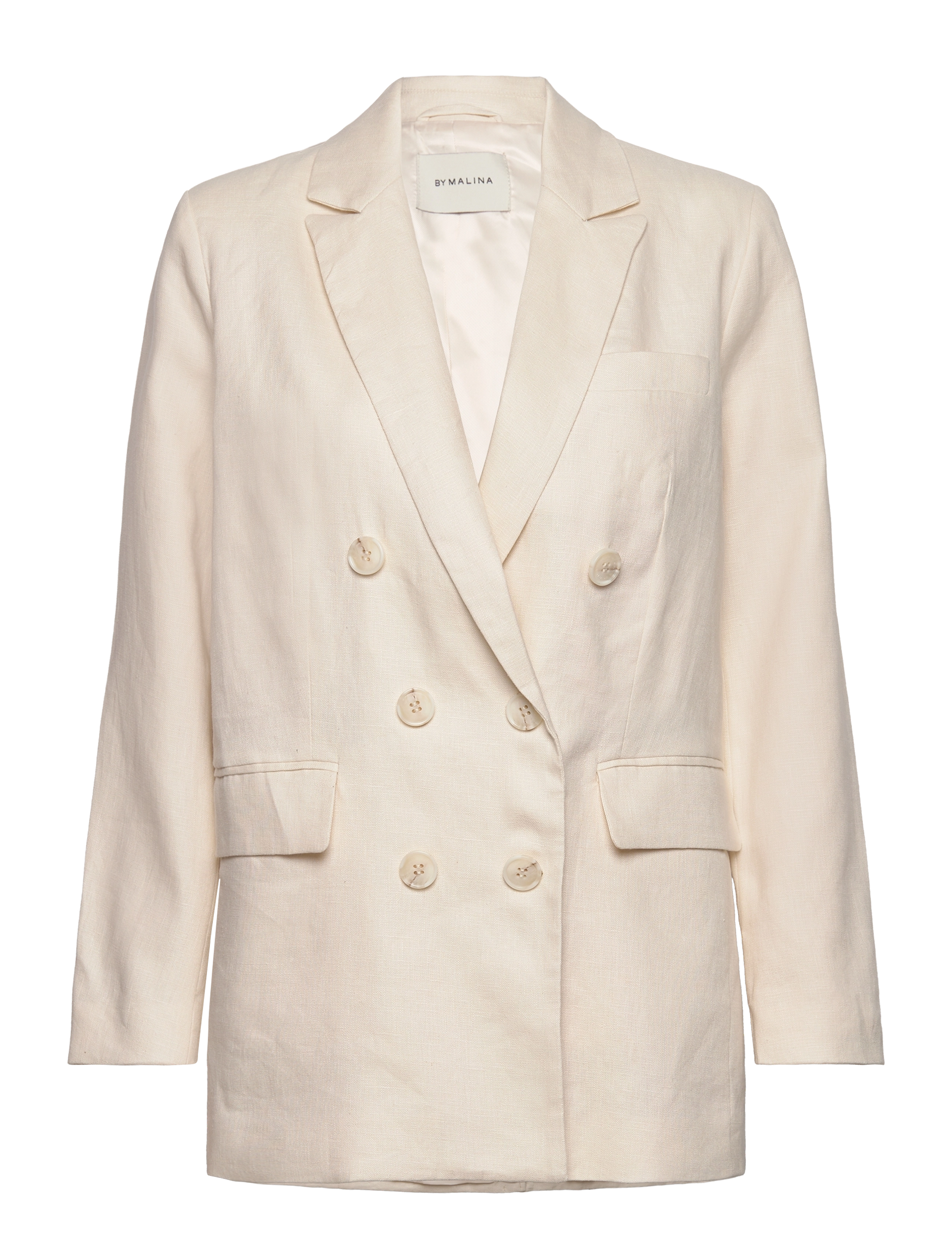 Malina - Celina oversized linen blazer - vanilla - 1