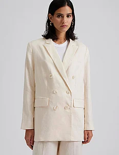 Celina oversized linen blazer, Malina