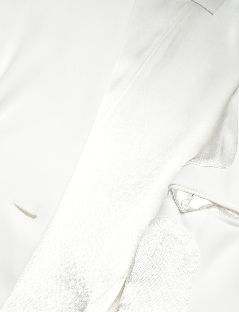 Malina - Juno collarless suit blazer - enkeltradede blazere - ivory - 3