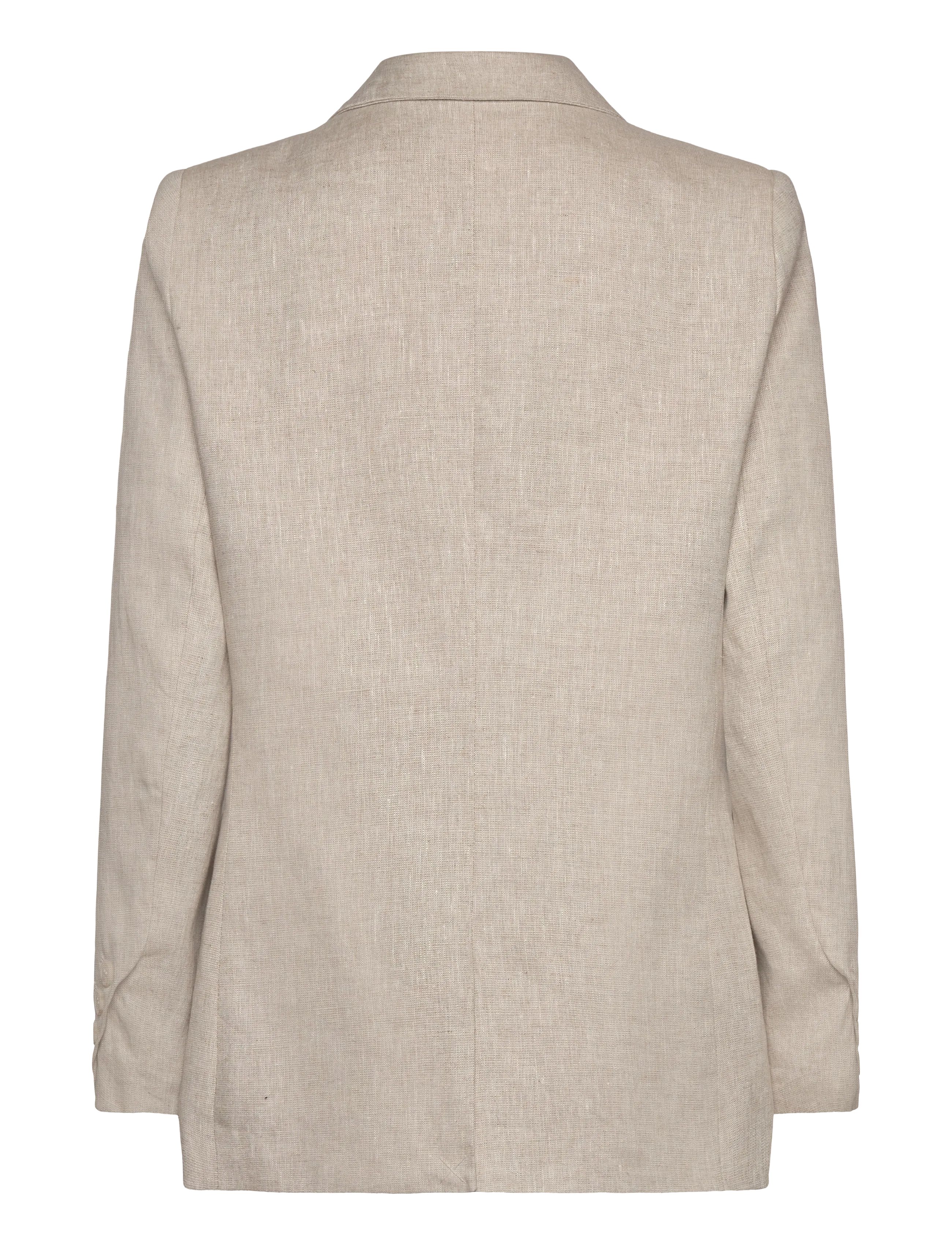 Malina - Vera fitted linen blazer - sand - 2
