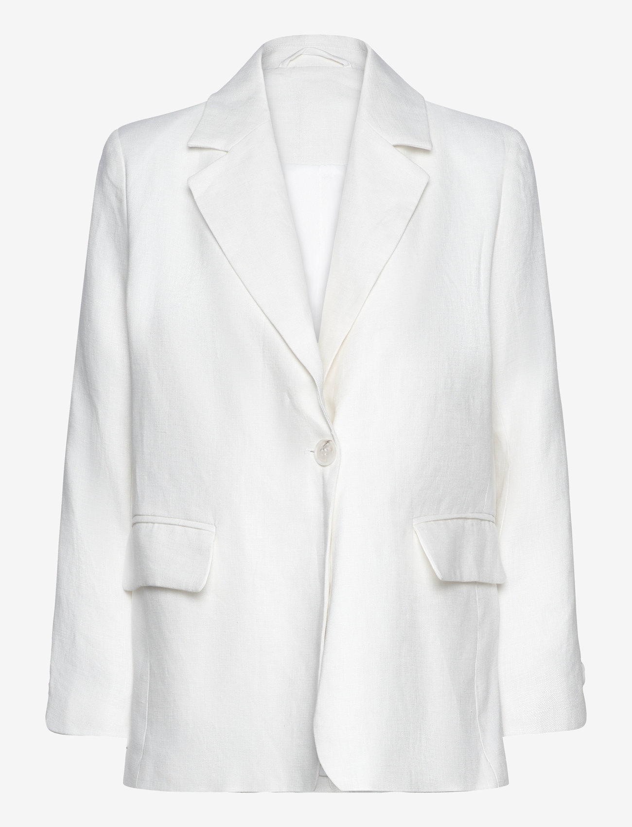 Malina - Vera fitted linen blazer - white - 1