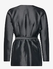 Malina - Clara silk blend collarless blazer - festtøj til outletpriser - black - 1