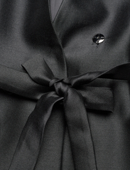 Malina - Clara silk blend collarless blazer - odzież imprezowa w cenach outletowych - black - 7