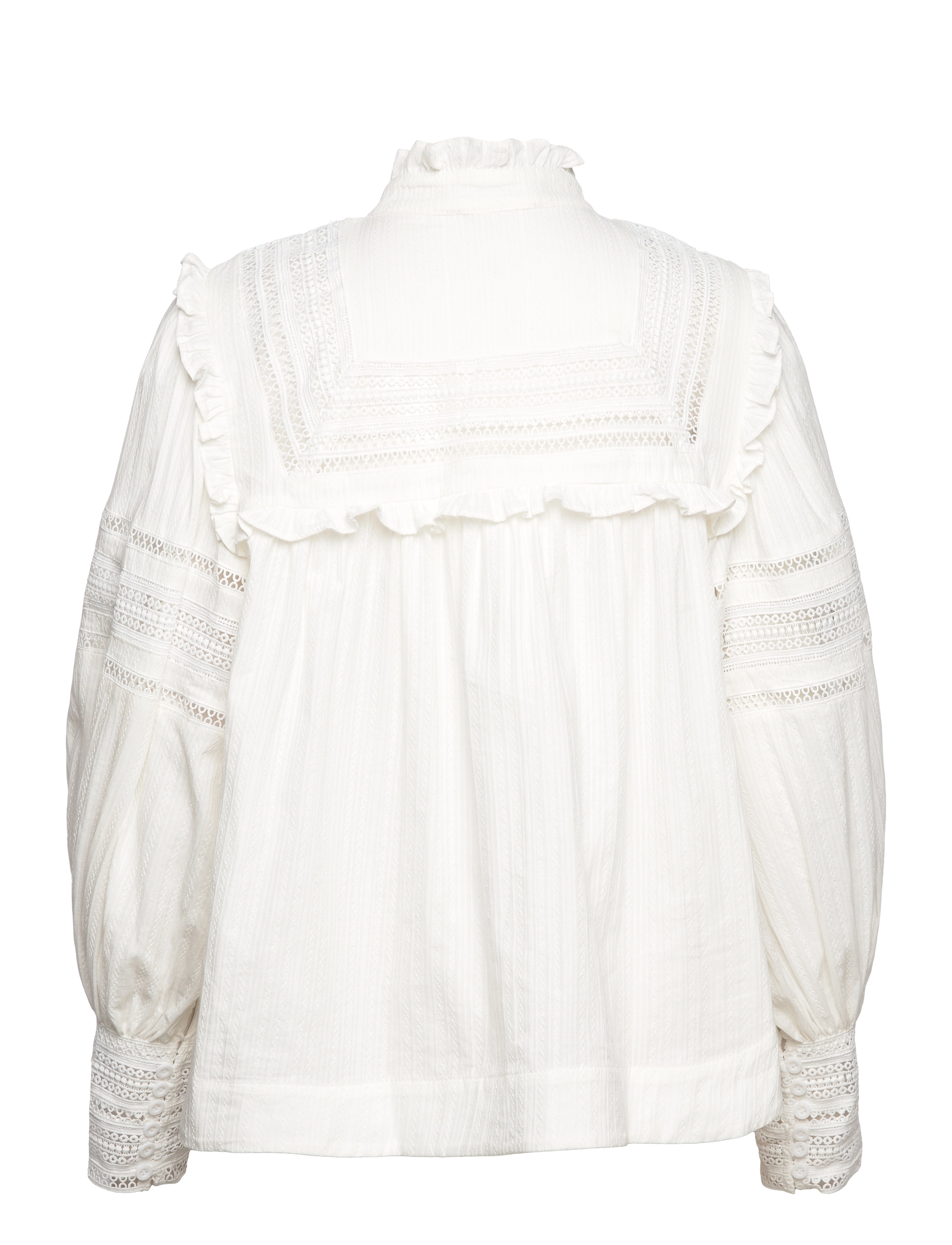 Malina - Riley embroidery detailed blouse - white - 1