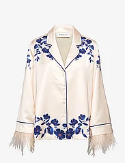Malina - Samara feather detail oversized shirt - blouses met lange mouwen - poppy - 0