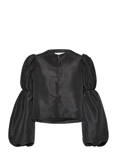 Zoey Double Pouf Sleeve Blouse - LangæRmede Bluser