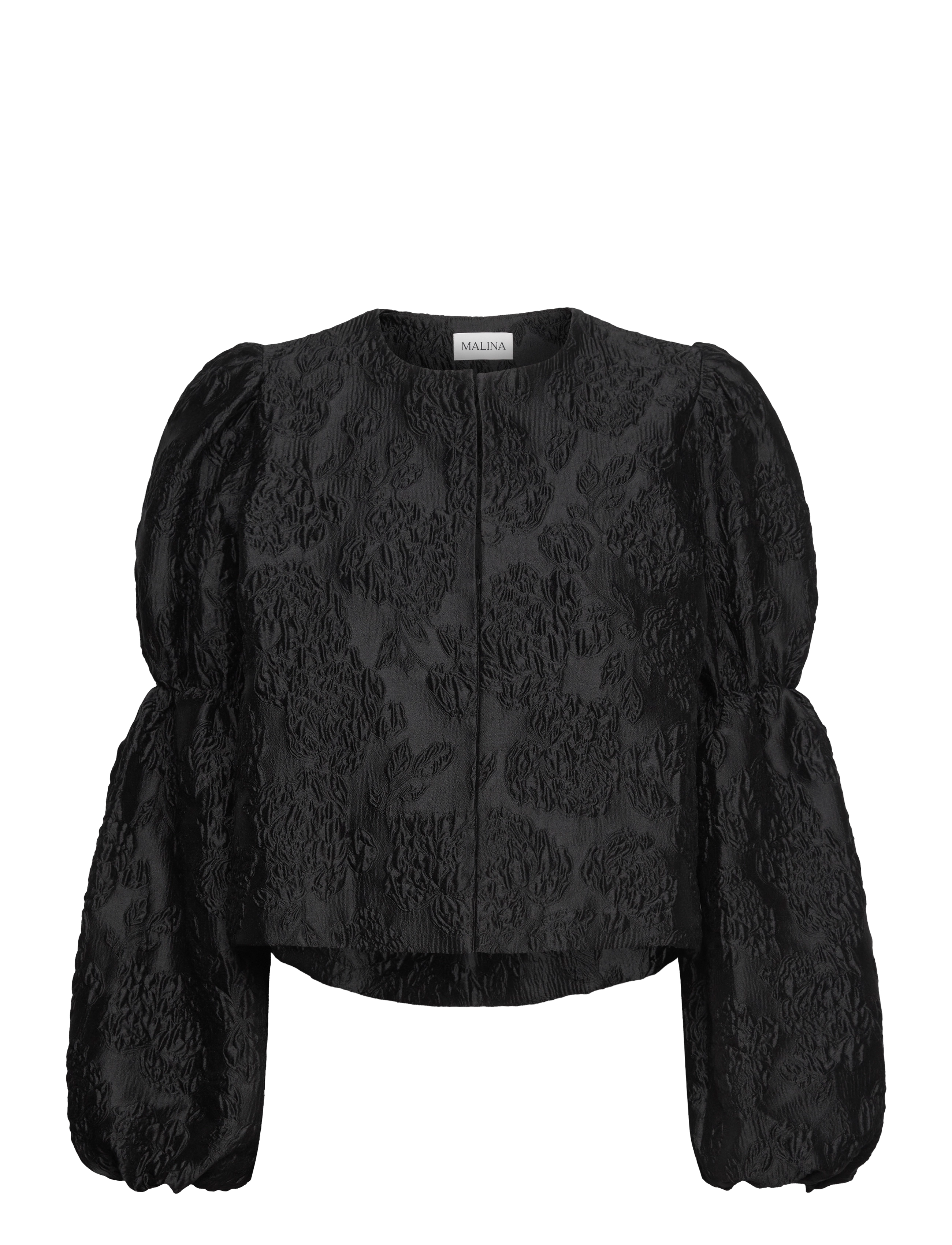 MALINA Zoey Double Pouf Sleeve Bluse Schwarz - M - Damen