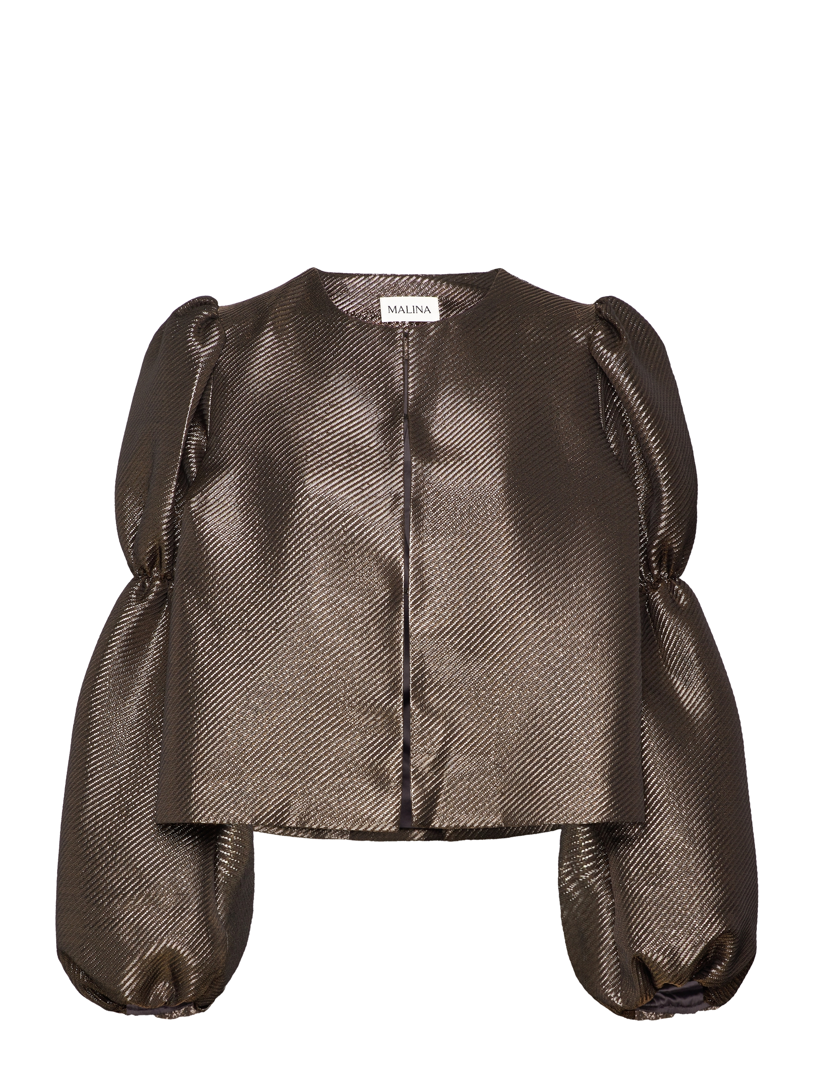 MALINA Zoey Double Pouf Sleeve Bluse Gold - XS - Damen