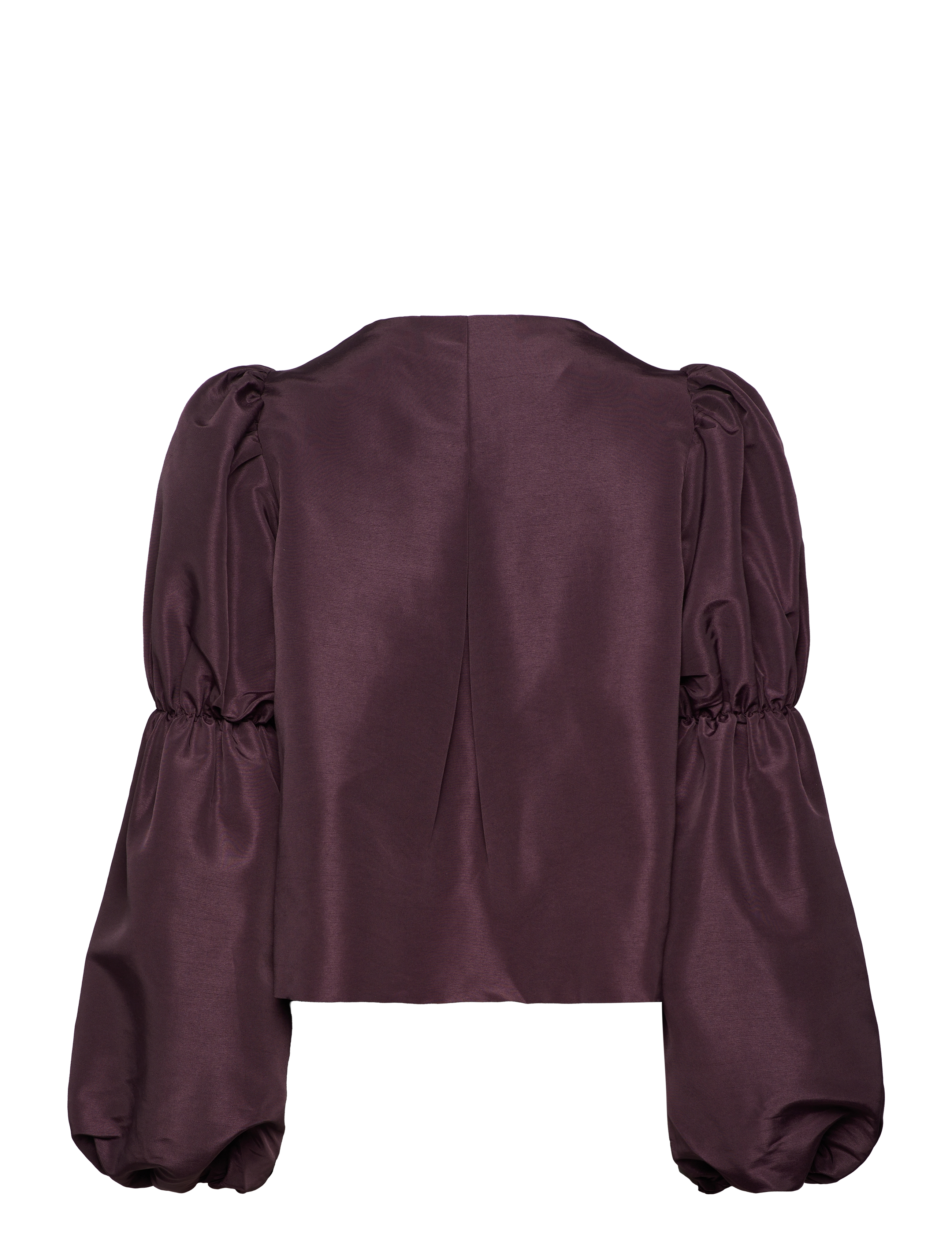Malina - Zoey Double Pouf Sleeve Blouse - langærmede bluser - purple - 2