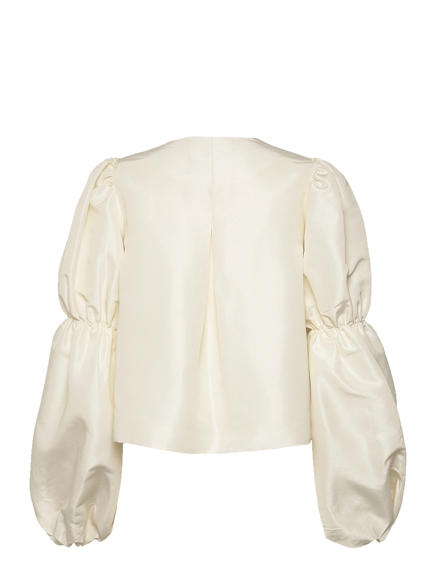 Malina - Zoey Double Pouf Sleeve Blouse - langärmelige blusen - vanilla - 2